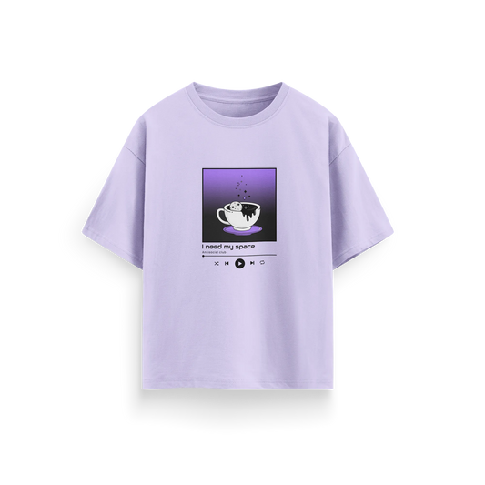 I Need My Space - Lavender - Oversized T-Shirt