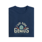 I Was Born Genius - Navy Blue - T-Shirt