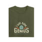I Was Born Genius - Olive Green - T-Shirt