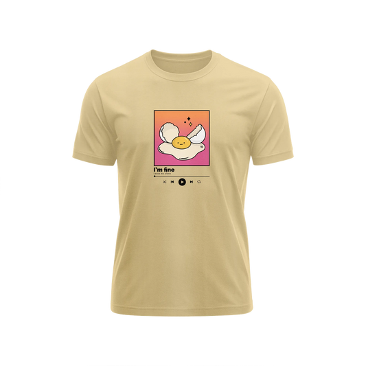 I'm Fine - Beige - T-Shirt
