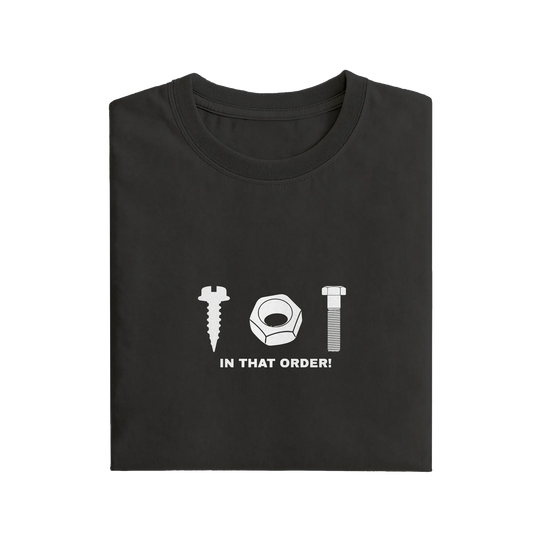 In That Order - Black - T-Shirt