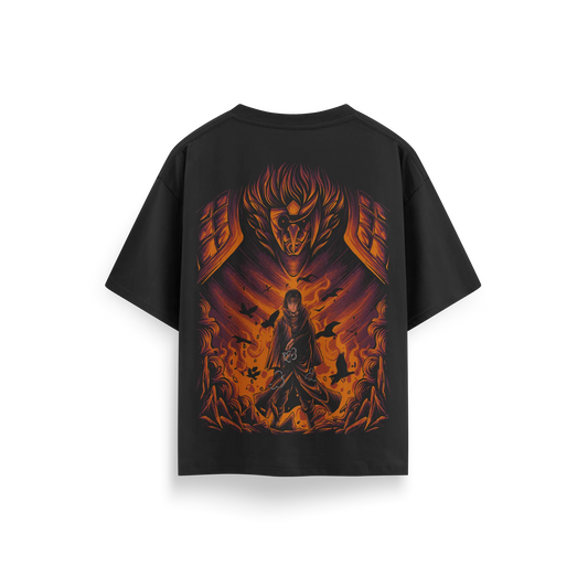 Itachi - Naruto - Black - Oversized T-Shirt