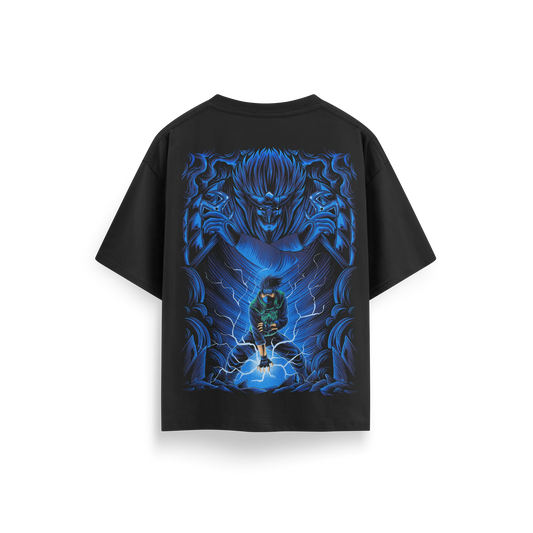 Kakashi - Naruto - Black - Oversized T-Shirt