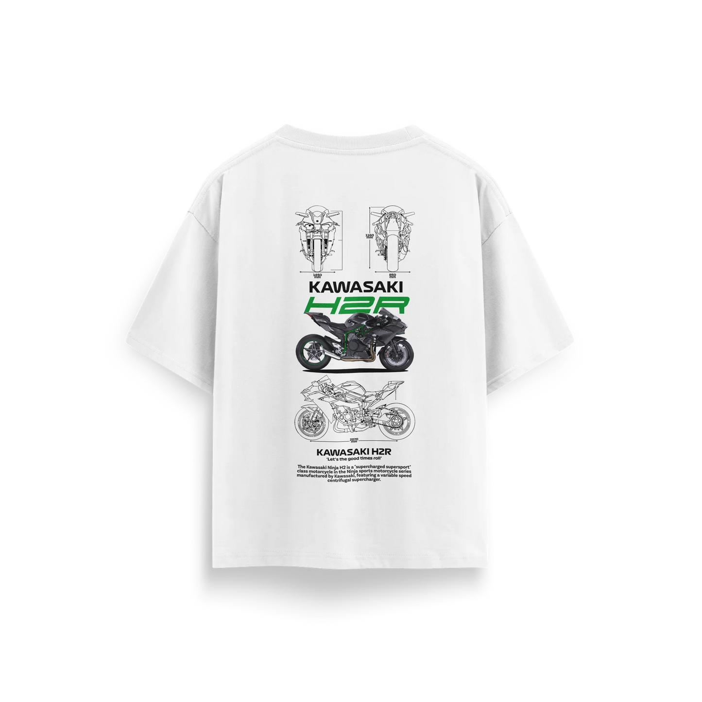 Kawasaki - White - Oversized T-Shirt