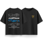 Lamborghini Aventador - Black - Oversized T-Shirt