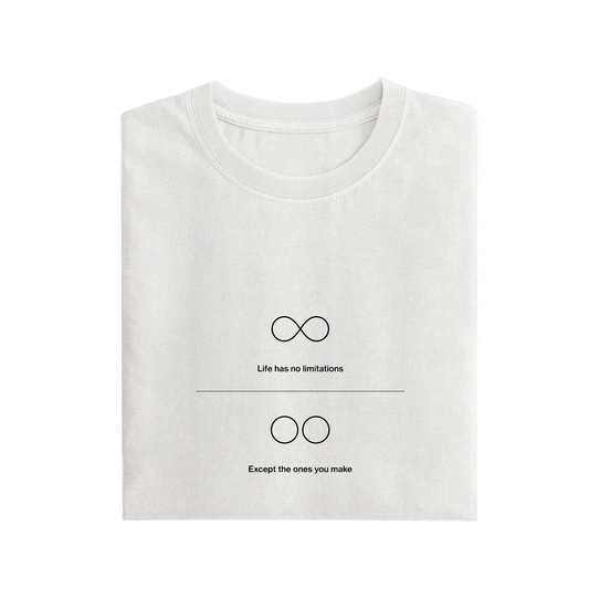 Life Has No Limitations - White - T-Shirt