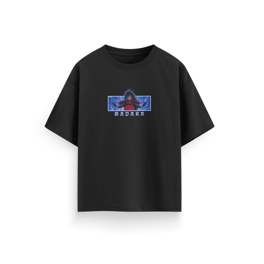 Madara - Naruto - Black - Oversized T-Shirt