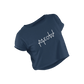 Meow - Navy Blue - Croptop