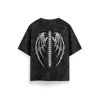 Monster - Black - Acid Washed Oversized T-Shirt