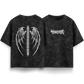 Monster - Black - Acid Washed Oversized T-Shirt