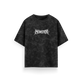 Monster - Black - Acid Washed Oversized T-Shirt