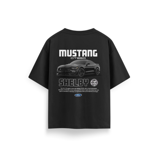 Mustang-GT350 - Black - Oversized T-Shirt
