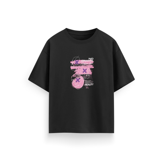No Drama Fashion Style - Black - Oversized T-Shirt