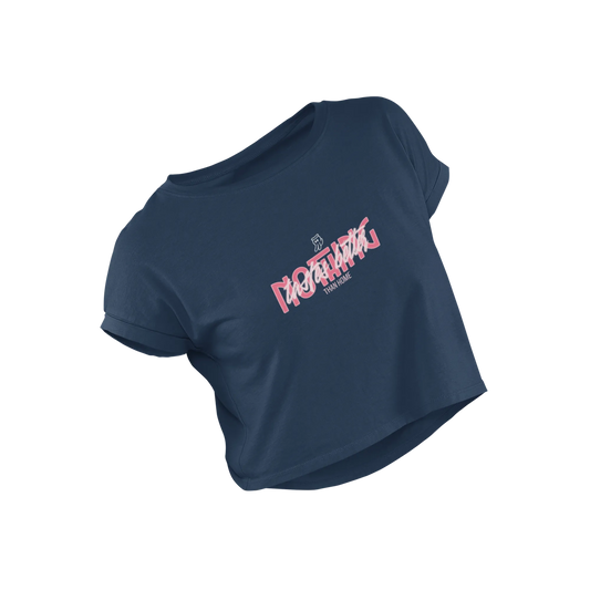 Nothing - Navy Blue - Croptop