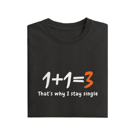 One Plus One Three - Black - T-Shirt