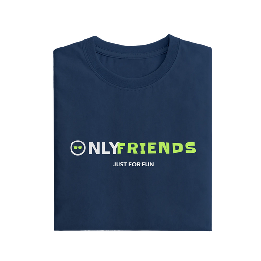 Only Friends - Navy Blue - T-Shirt