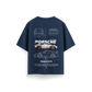 Porsche-GT3-RS-v3 - Navy Blue - Oversized T-Shirt
