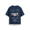 Porsche-GT3-RS-v3 - Navy Blue - Oversized T-Shirt