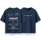 Porsche 911-GT3-RS-v4 - Navy-Blue - Oversized T-Shirt