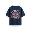 Psycho - Navy Blue - Oversized - T-Shirt