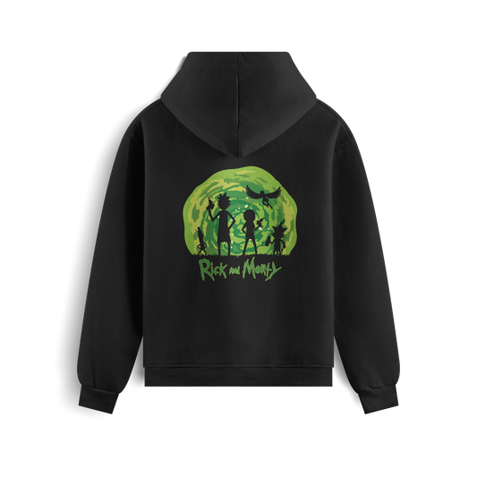 Rick And Morty - Black - Hoodie