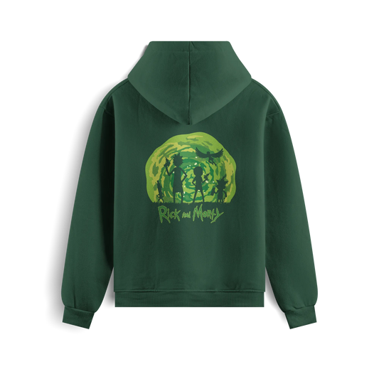 Rick And Morty - Green - Hoodie