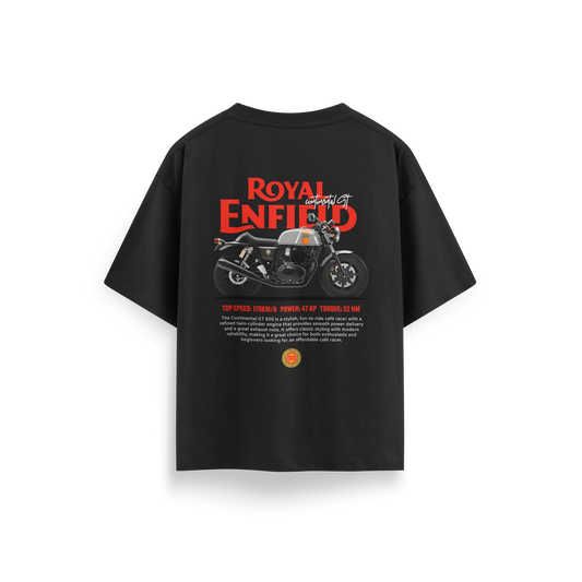 Royal Enfield - Black - Oversized T-Shirt