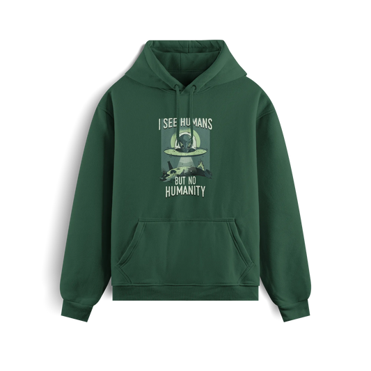 See Humans But No Humanity - Green - Hoodie
