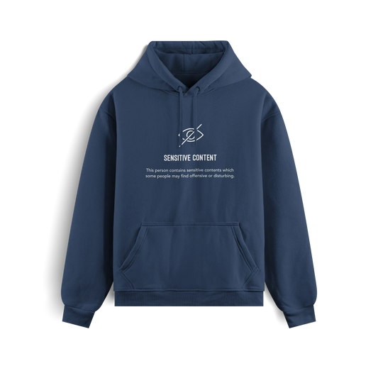 Sensitive Content - Navy Blue - Hoodie