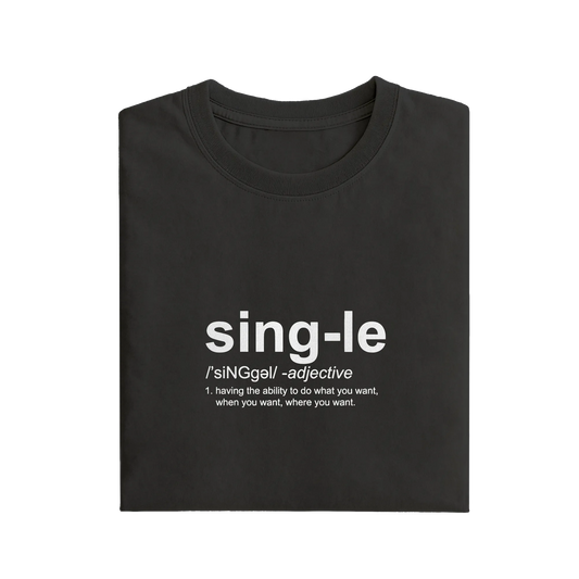 Single Adjective - Black - T-Shirt