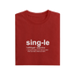 Single Adjective - Red - T-Shirt