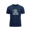 Single Taken Depends - Navy Blue - T-Shirt