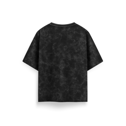 Black - Acid Washed Oversized - T-Shirt