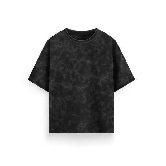 Black - Acid Washed Oversized - T-Shirt
