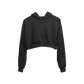 Black - Cropped Hoodie