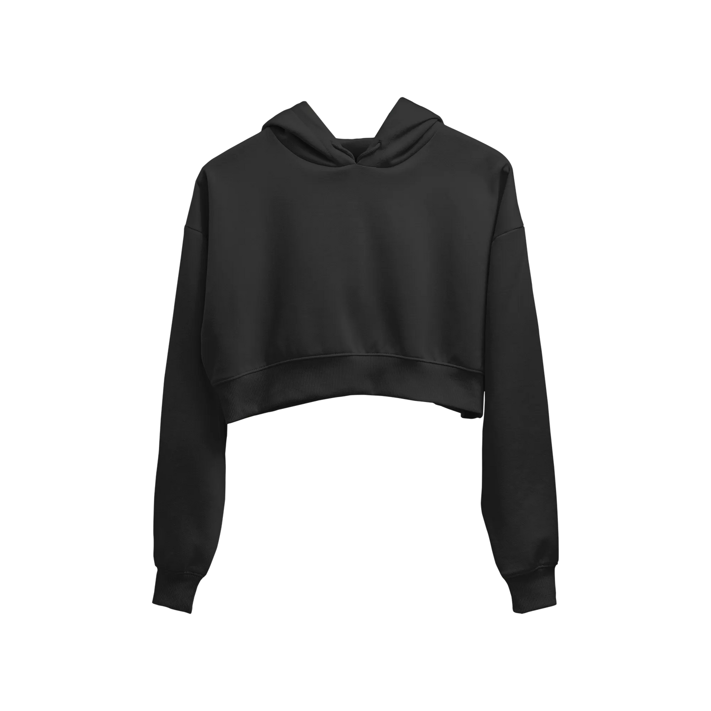 Black - Cropped Hoodie