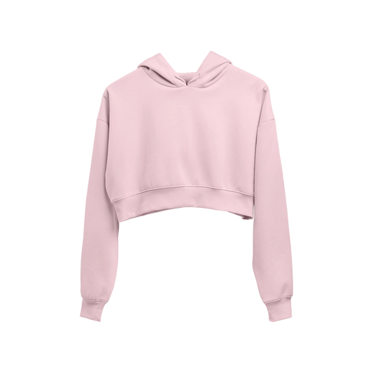 Baby Pink - Cropped Hoodie