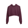 Maroon - Cropped Hoodie