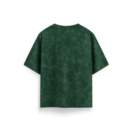 Green - Acid Washed Oversized - T-Shirt