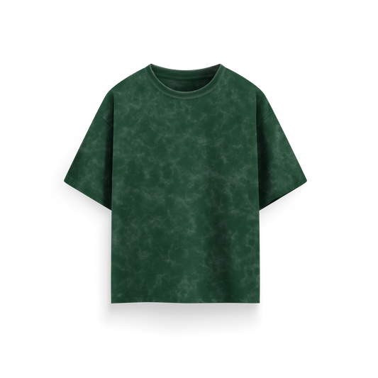 Green - Acid Washed Oversized - T-Shirt