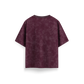 Maroon - Acid Washed Oversized - T-Shirt