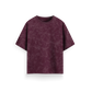 Maroon - Acid Washed Oversized - T-Shirt