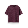 Maroon - Acid Washed Oversized - T-Shirt