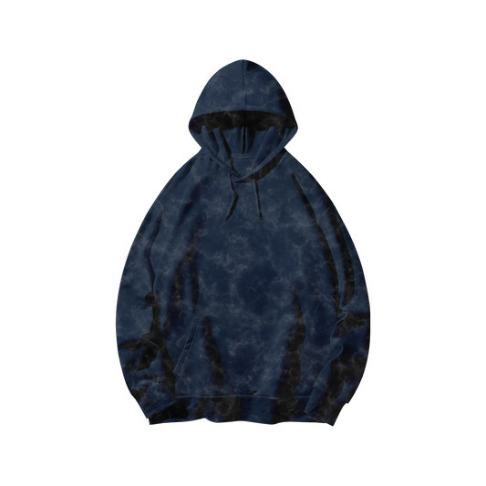 Navy Blue - Acid Washed Hoodie