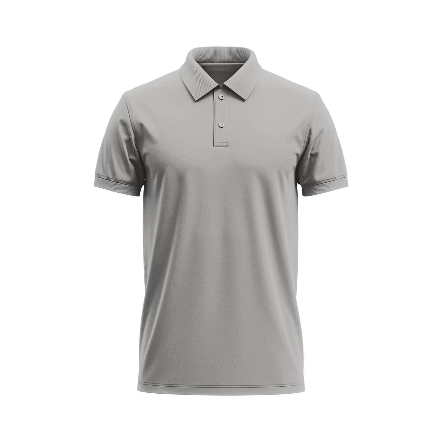 Grey Melange - Polo T-Shirt