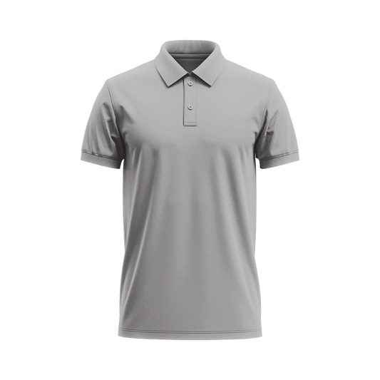 Grey Melange - Polo T-Shirt