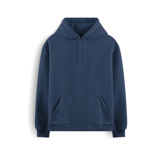 Navy Blue - Hoodie - Solid