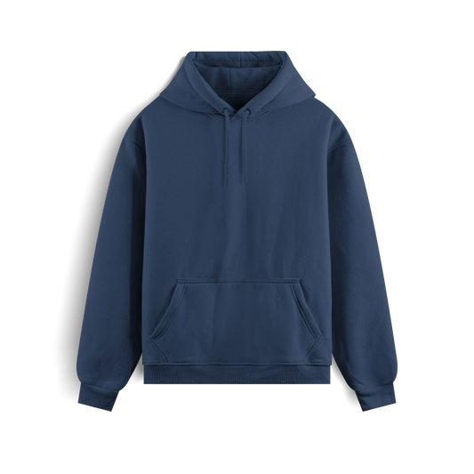 Navy Blue - Hoodie - Solid