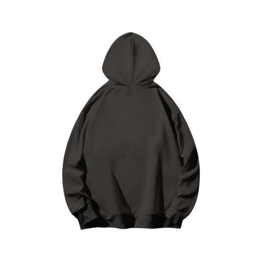 Black - Oversized Hoodie - Solid