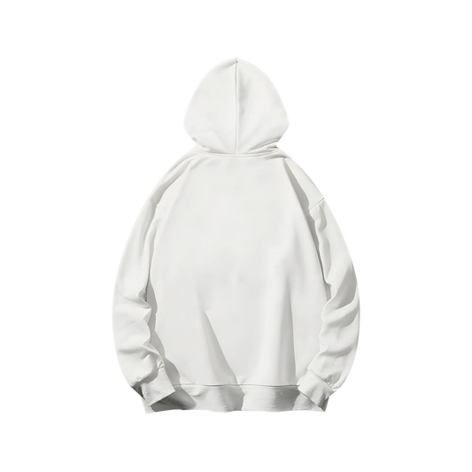 White - Oversized Hoodie - Solid